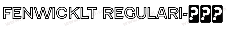 FenwickLt RegularI字体转换